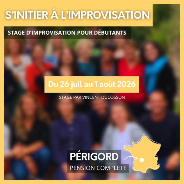 Stage théâtre improvisation juillet 2026